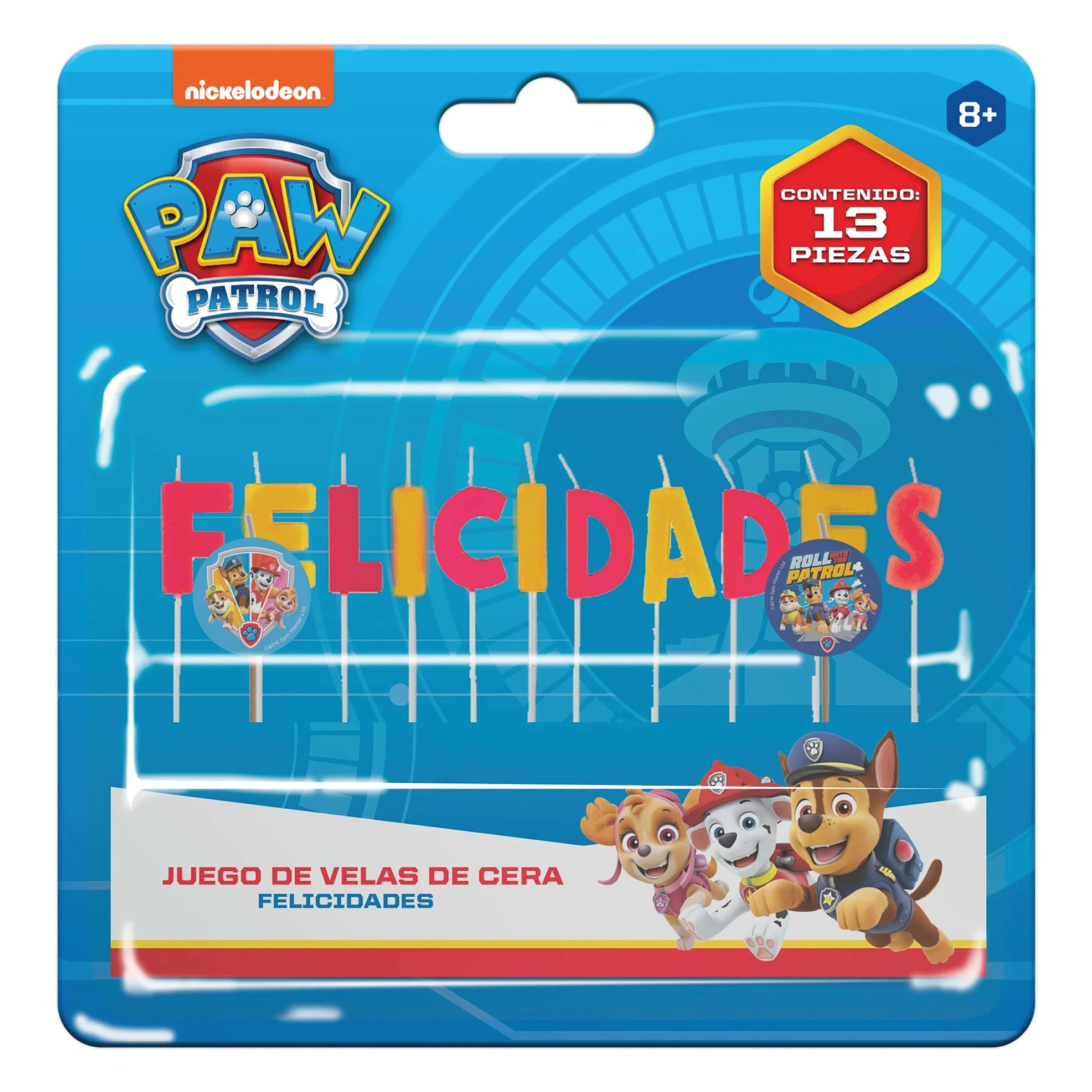 Vela Felicidades Paw Patrol C/13