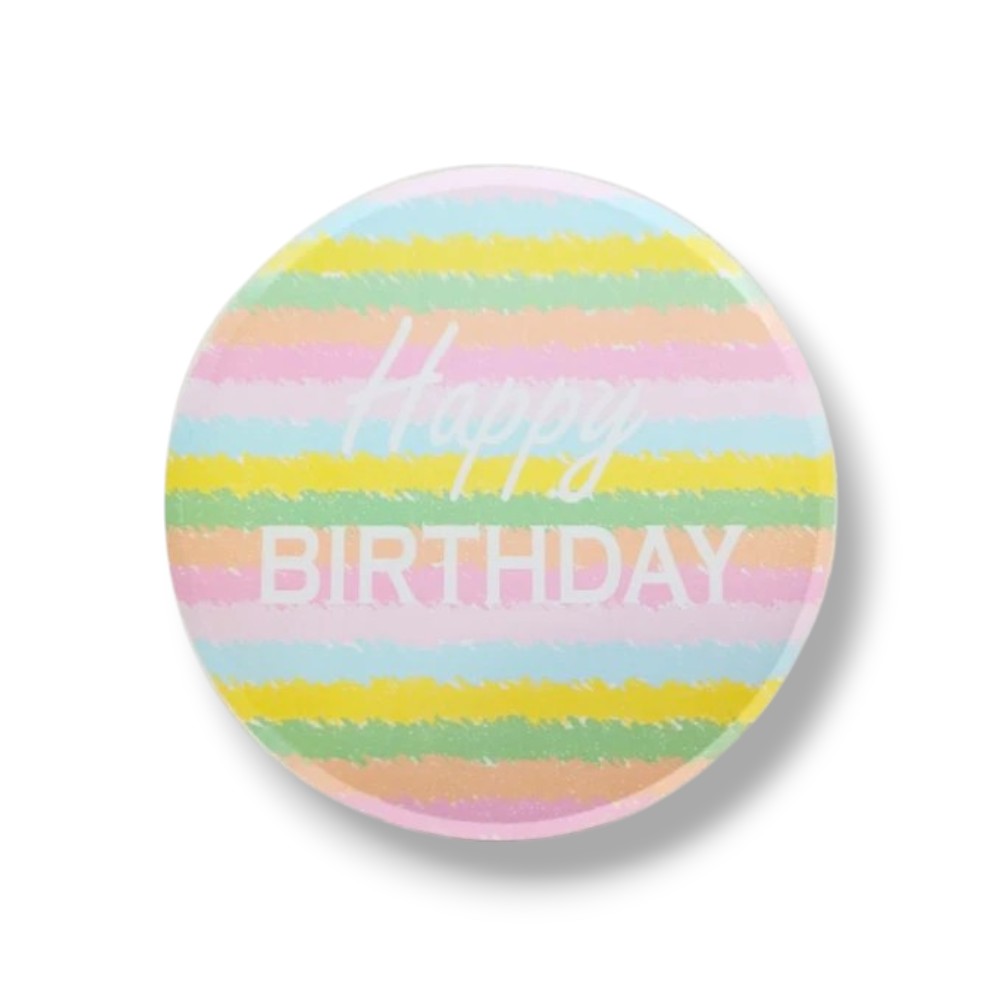 Plato 10" HBD Colores Pastel C/10