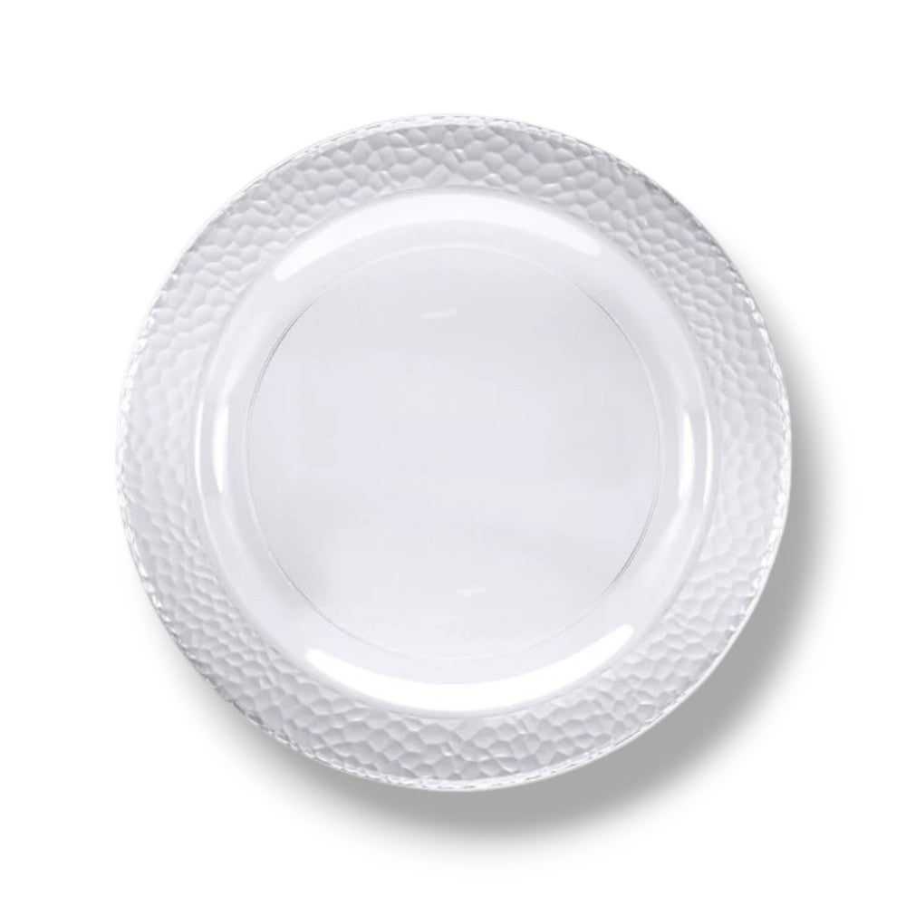 Plato 10" Plastico Rigido Transparente Pebble C/10