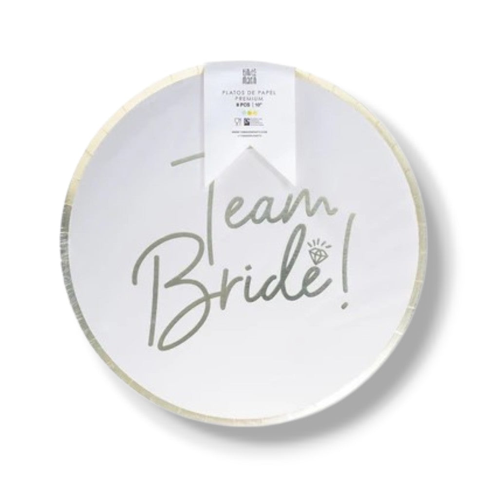 10" Team Bride C/8 Plate