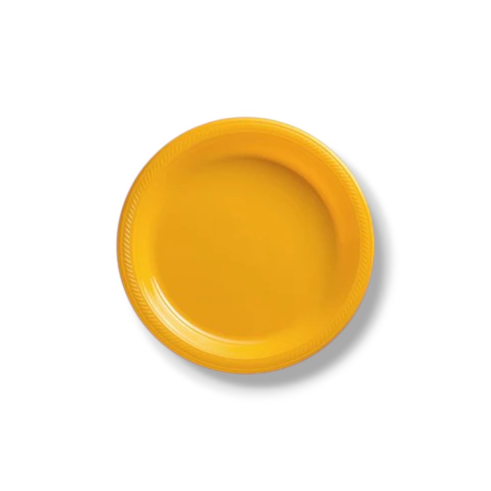 7" Tropical Yellow Plate (20 count)