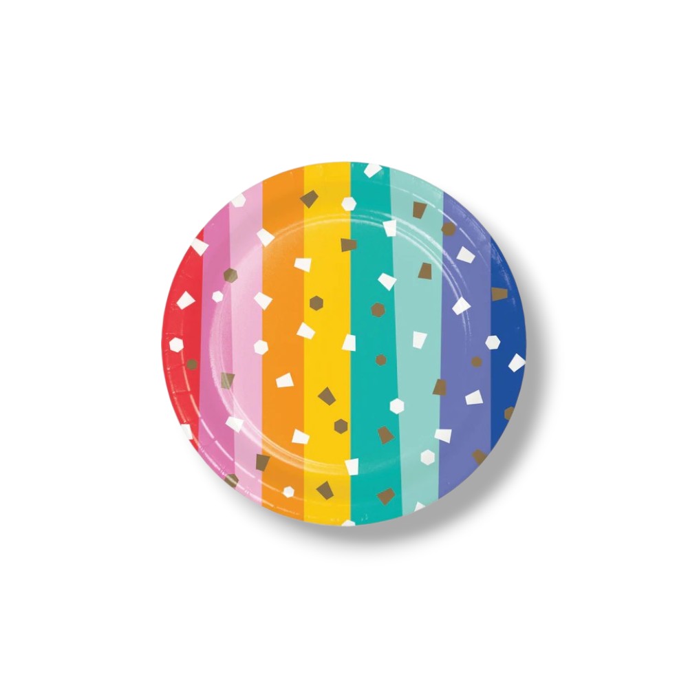Plato 7" Birthday Confetti C/8