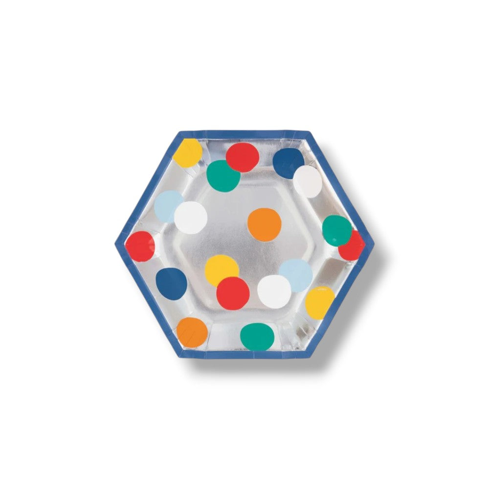 7" Birthday Dots Plate C/8