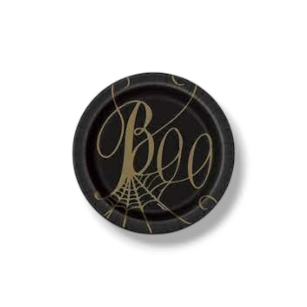 Plato 7" Black & Gold Spider Web "Boo" C/8