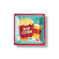 Plato 7" Cuadrado Movie Night C/20