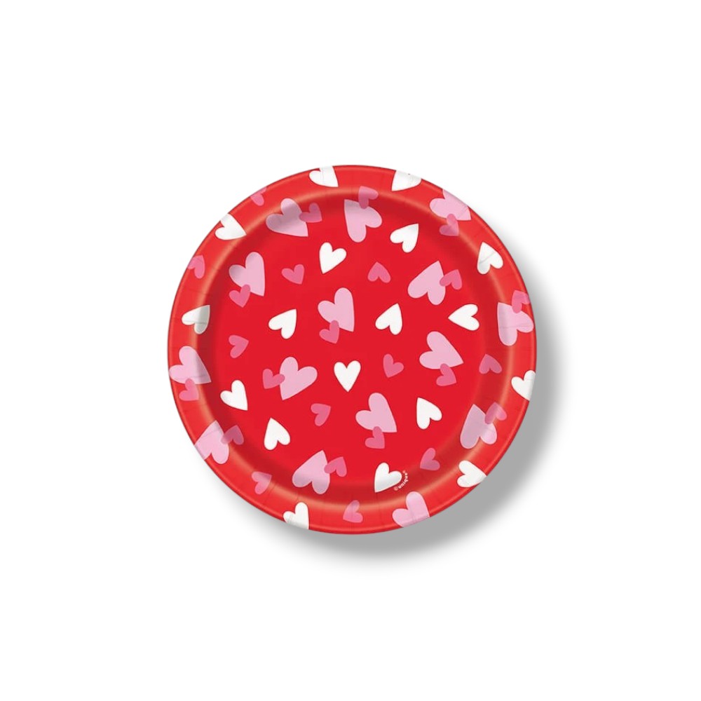 Plate 7" Fluttering Hearts C/8