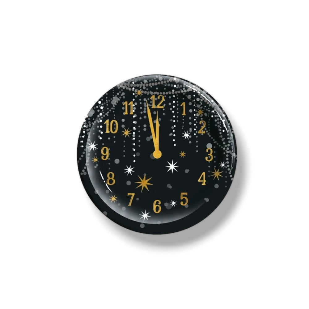 Plato 7" Happy New Year Reloj