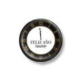 7" Plate Happy New Year Clock C/8