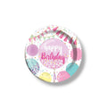 Plato 7" Happy Birthday Sweet Balloons C/6