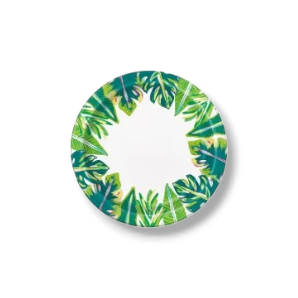 Plato 7" Tropical Leaves C/8
