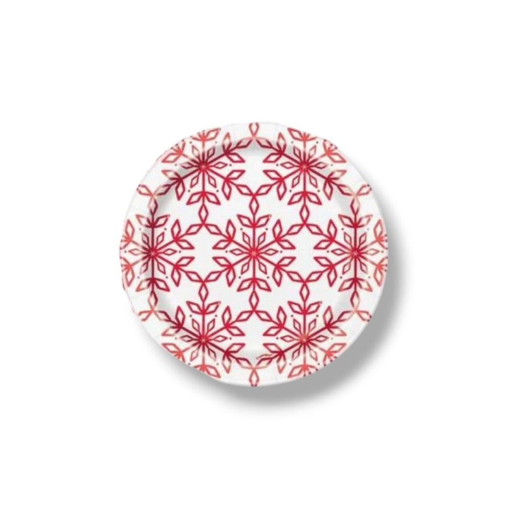 7" Merry Snowflakes Plate C/8