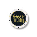 Plate 7" Metallic Happy Birthday C/8