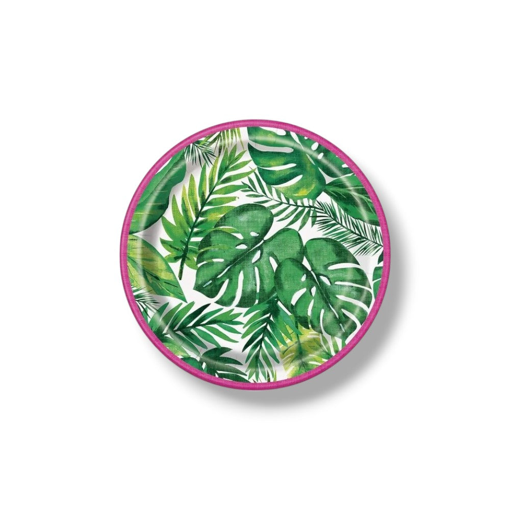Plate 7" Palm Tropical Luau C/8