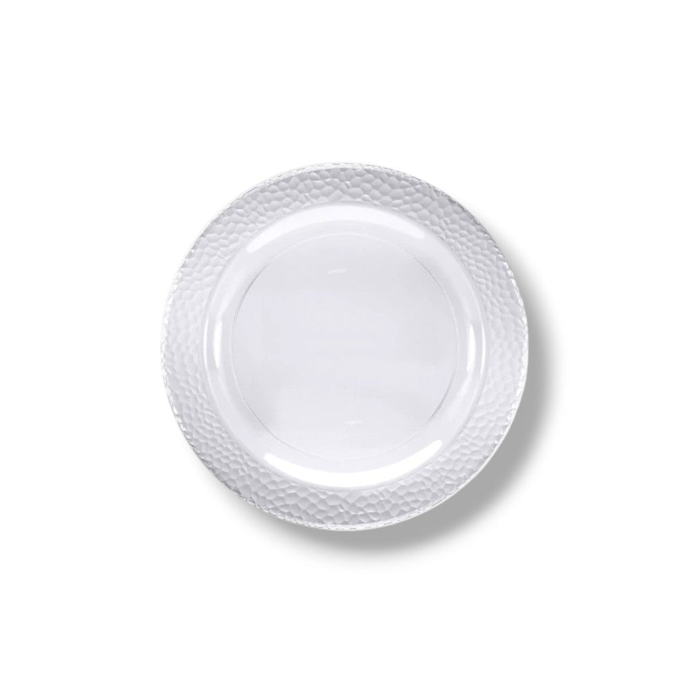 Plato 7" Plastico Rigido Transparente Pebble C/10
