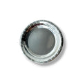 Plato 7" Redondo Plata C/8