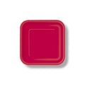 7" Square Red Plate C/16