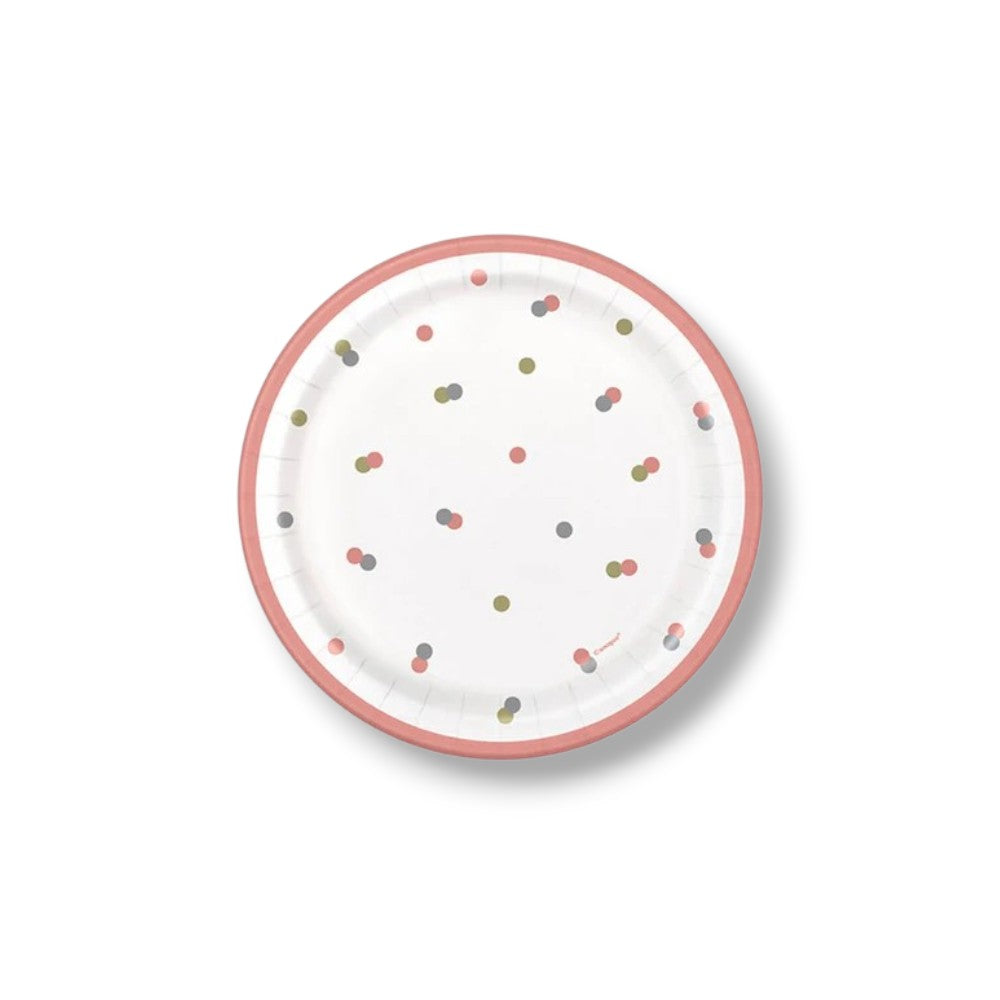 Plato 7" Rose Gold-Dots C/8