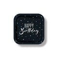 Plate 7" Silver Happy Birthday C/8