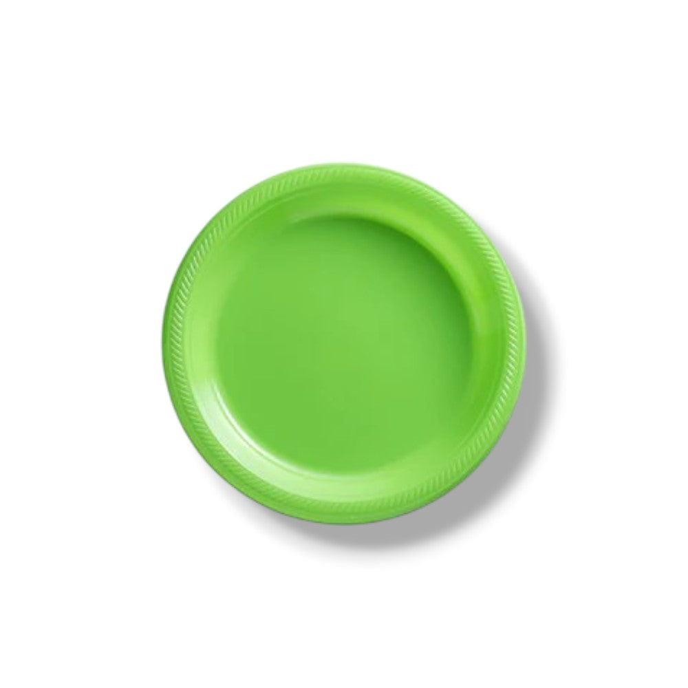 7" Kiwi Green Plate (20 count)