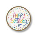 Plato 9" Birthday Confetti C/8