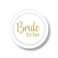 Plato 9" Bride To Be Dorado C/8