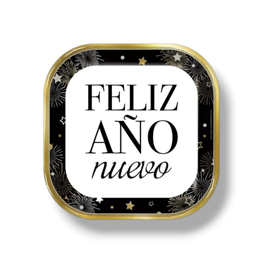 9" Square New Year's Plate C/8