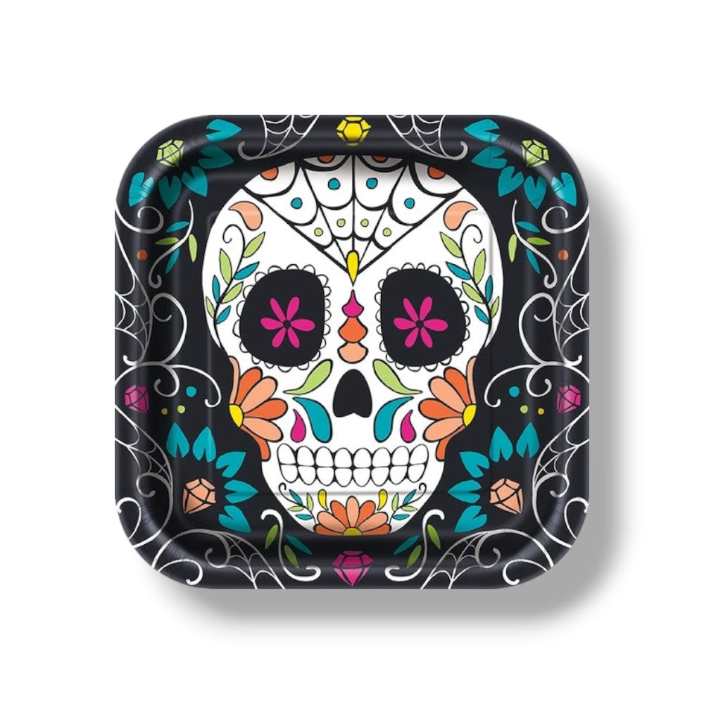 Plate 9" Day Of The Dead Skull C/10