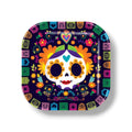 Plato 9" Dia de Muertos C/6