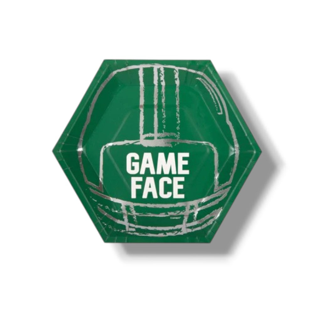 9" Football Toss Plate C/8