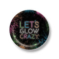 9" Glow Party Plate / Let's Glow Crazy C/8