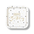 Plato 9" Gold Happy Birthday  C/8