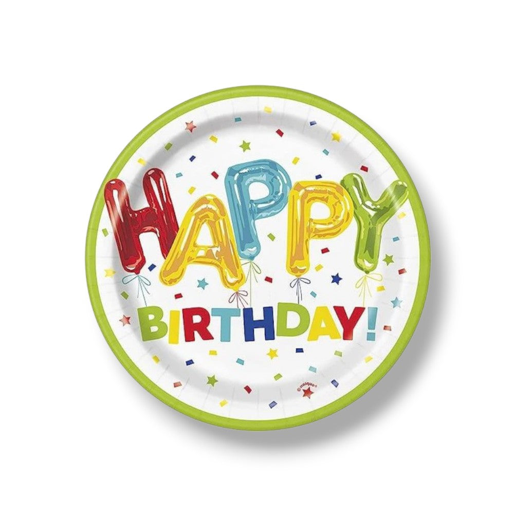 Plato 9" Happy Birthday Balloon C/8