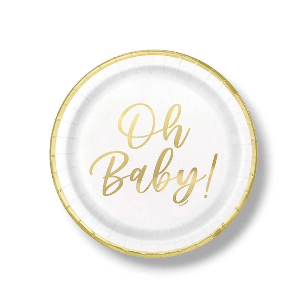 9" Oh Baby Gold Plate C/8