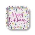9" Pink Sprinkles Plate C/8