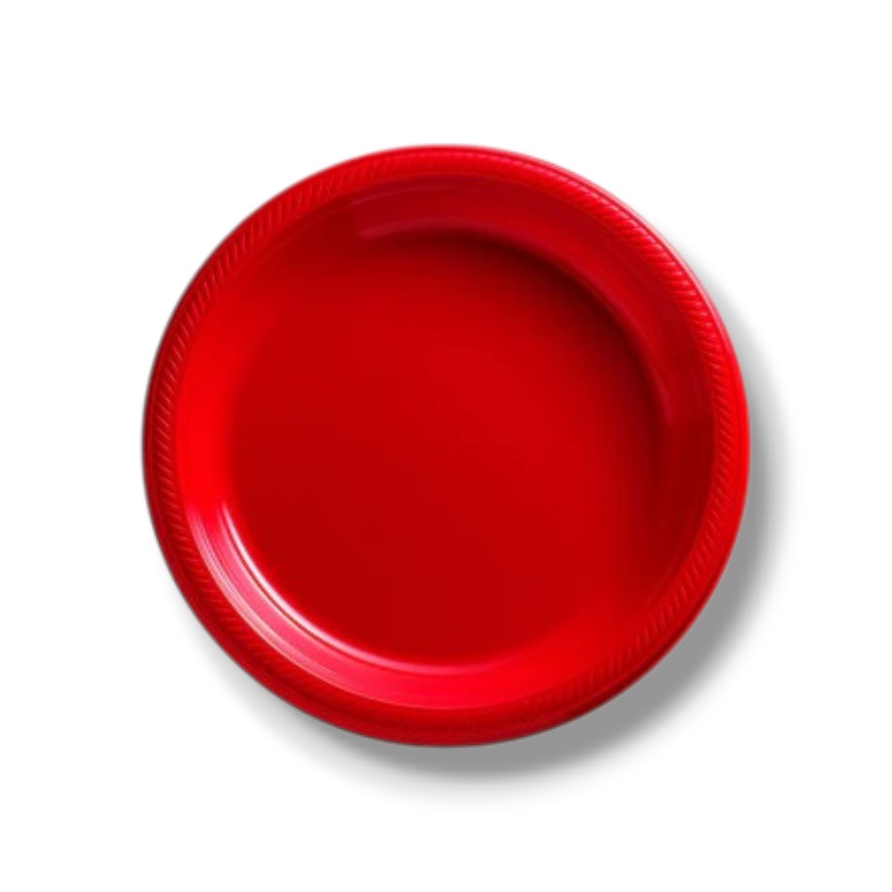 9" Red Plate C/20