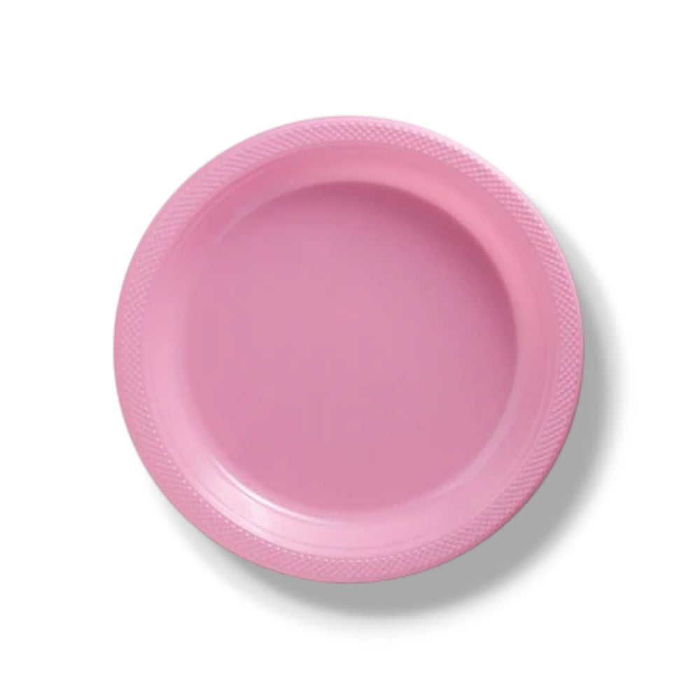 9" Baby Pink Plate (20 Count)