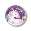 9" Unicorn Happy Birthday Plate C/8