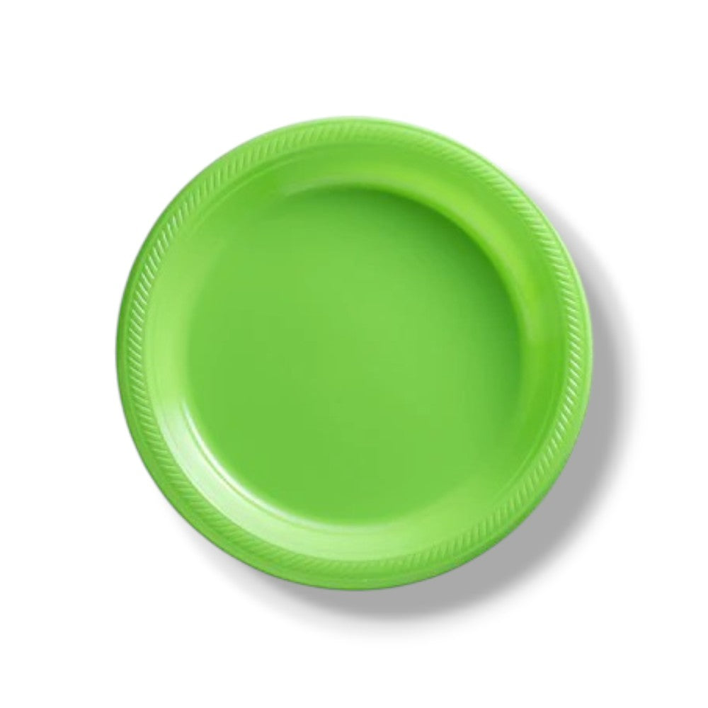 9" Kiwi Green Plate (20 count)