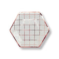 Plato 9" Cuadricula Rose Gold C/8