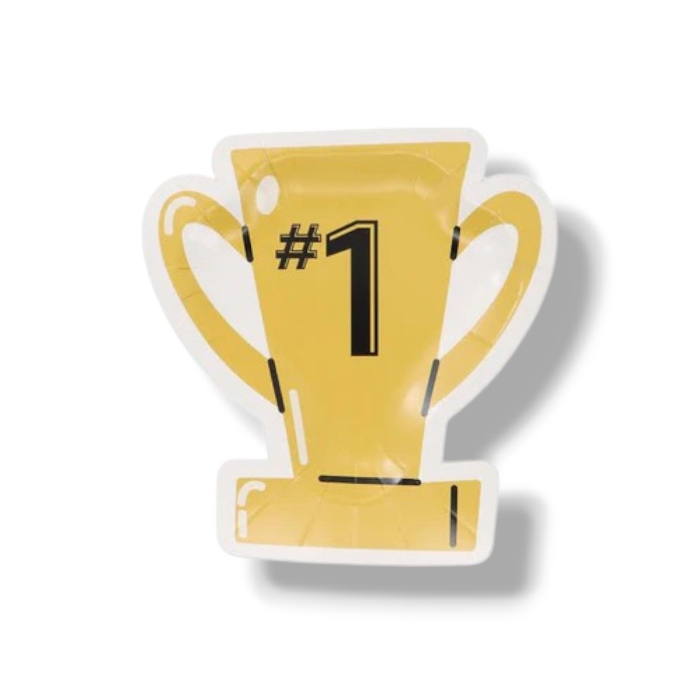 Plato Figura Trofeo Copa de Oro C/8