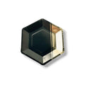 Plato Hexagonal Negro-Dorado C/8