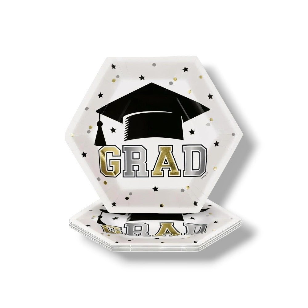 Plato Hexagonal Congrats Grad C/8