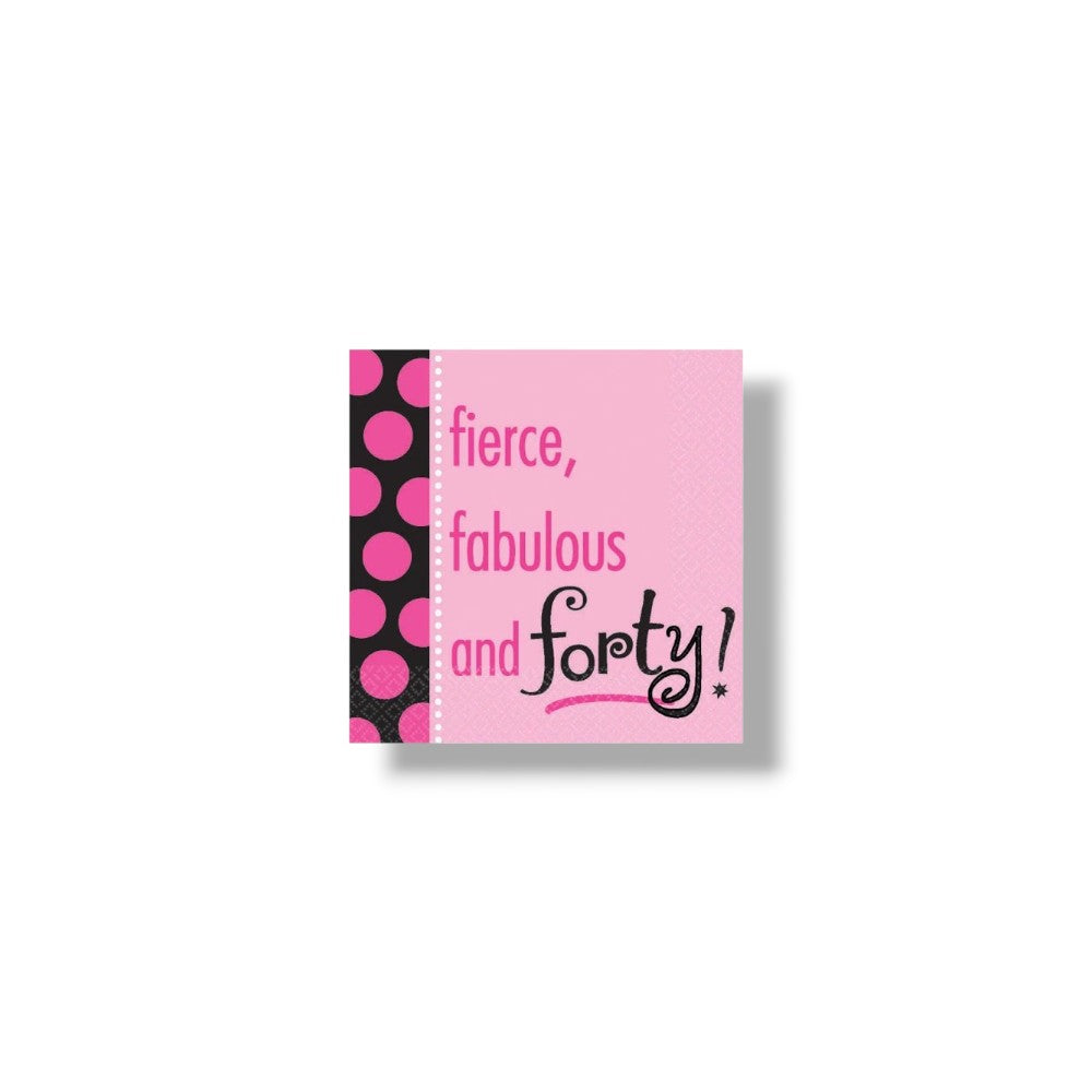 Servilleta CH Fierce Fabulous 40s C/16