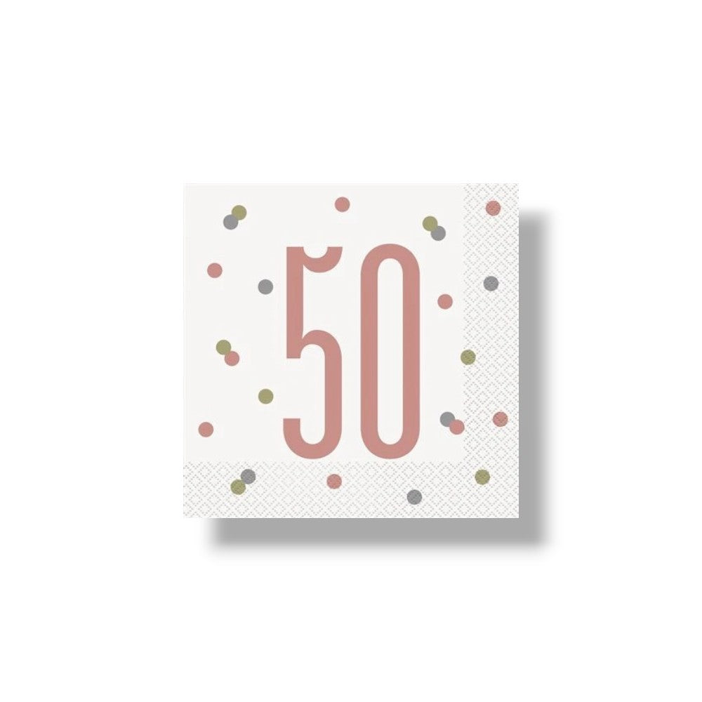 Napkin G 50 Rose Gold C/16