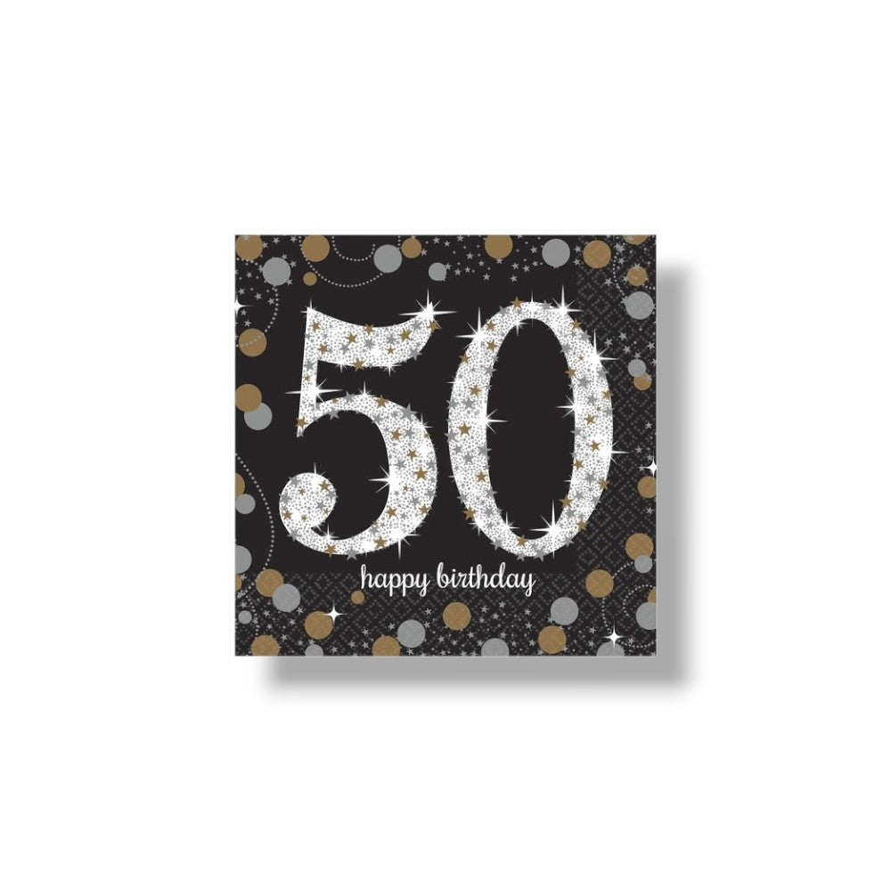 Napkin G Sparkling Celebration 50 C/16
