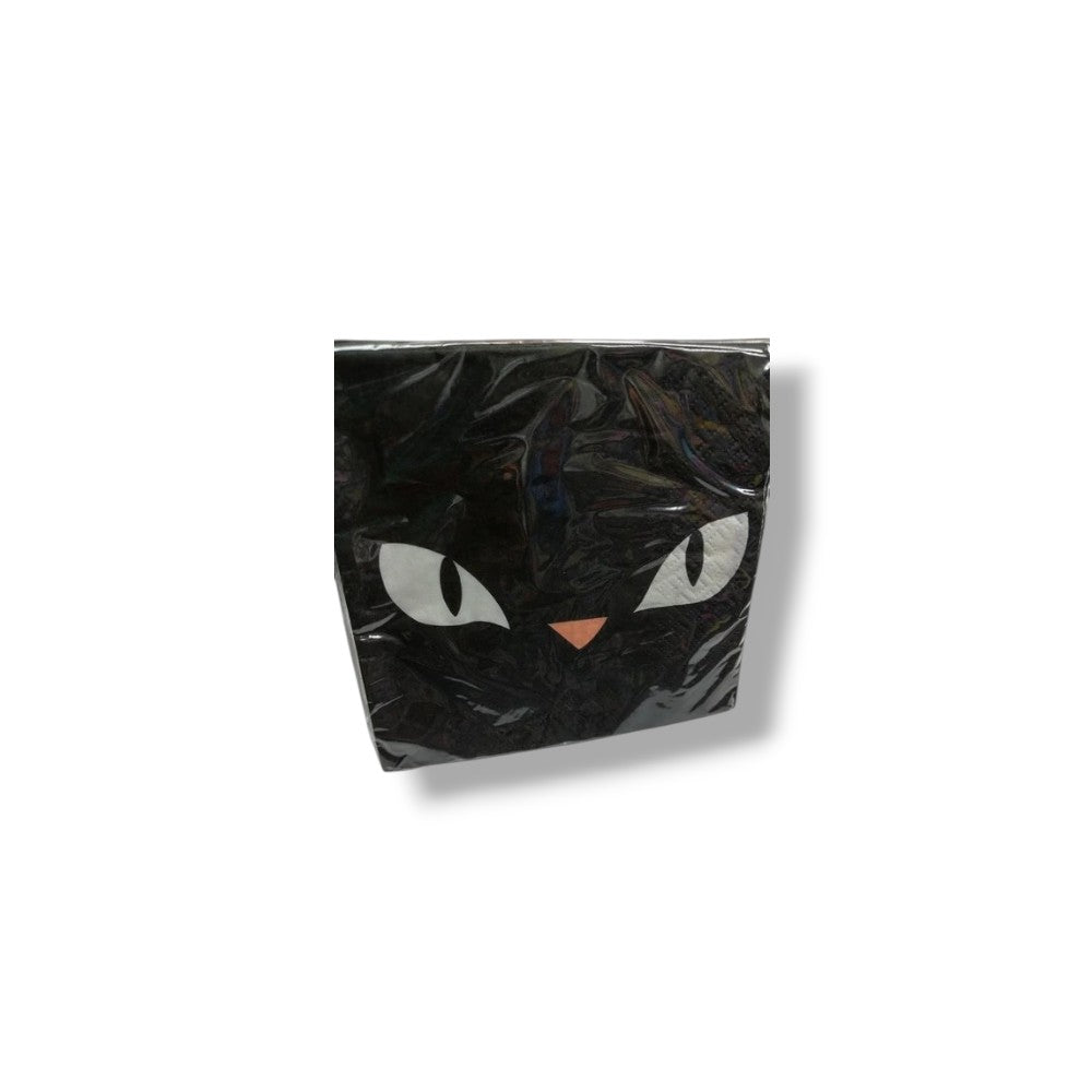 Servilleta Ch Gato Negro C/16