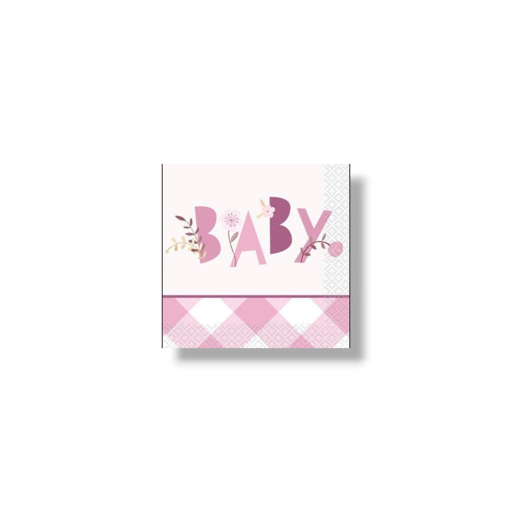 CH Pink Elephant Napkin C/16