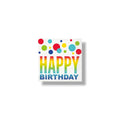 CH Rainbow Spots Birthday Napkin C/16