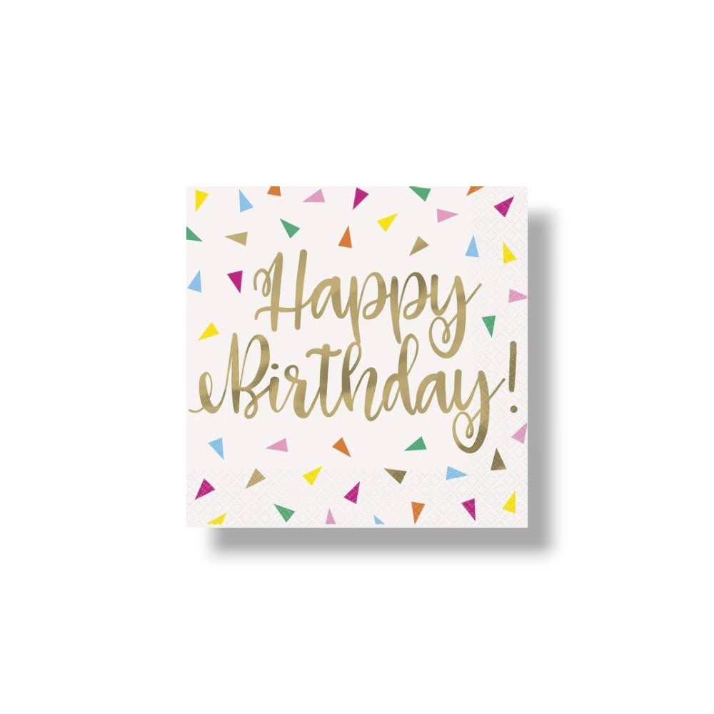 Servilleta G Bright Triangle Birthday C/16