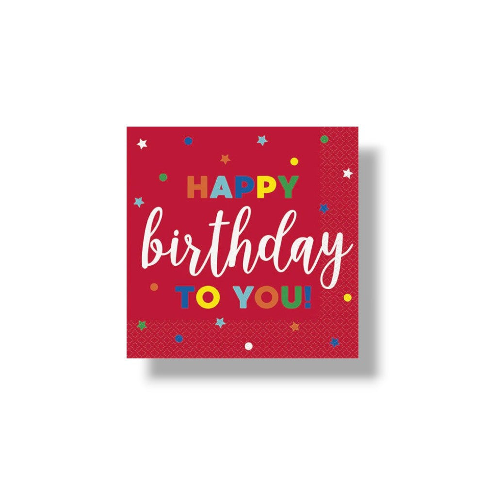 Servilleta G Dots And Stars Birthday C/16
